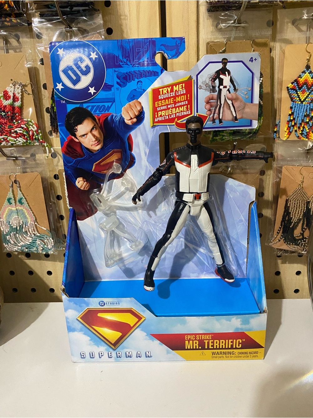 DC Mr. Terrific Action Figure - Black, White & Red Accents